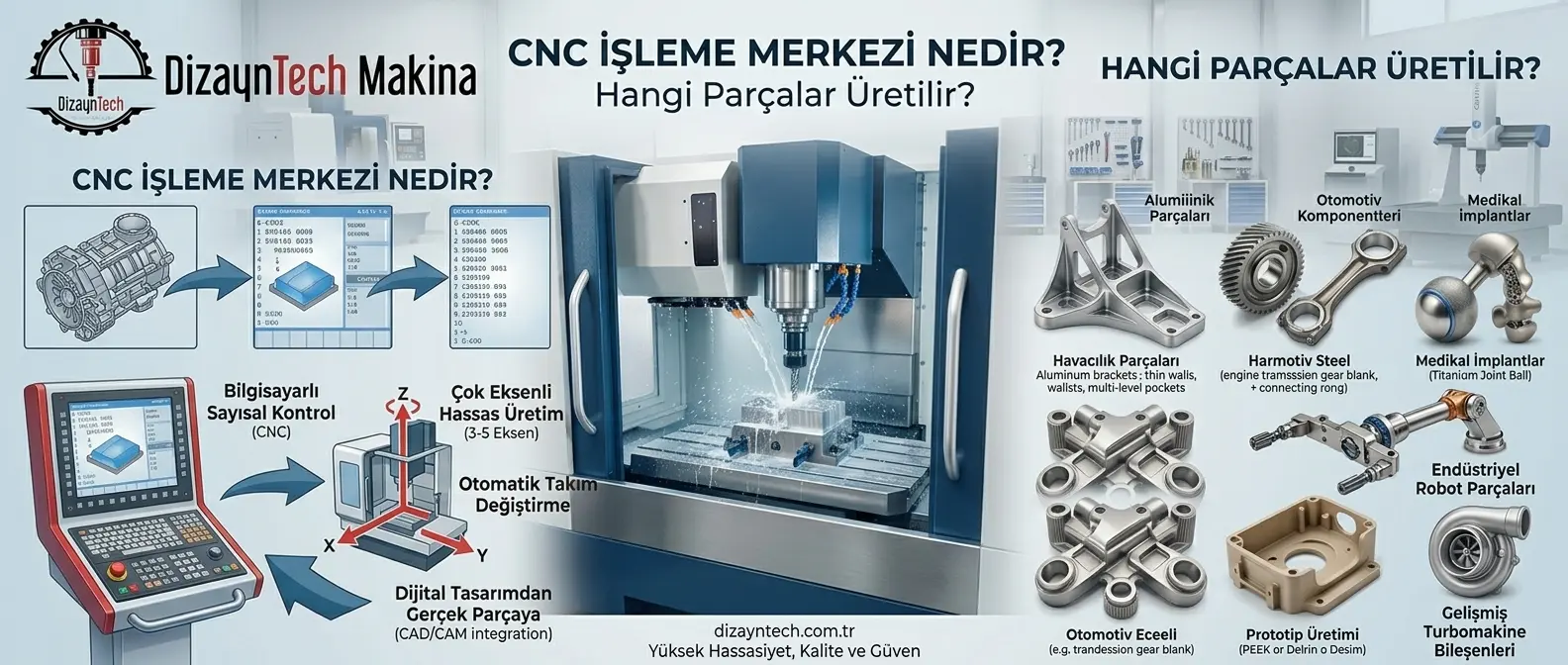 Paslanmaz Çelik CNC İşleme | 304 ve 304L | DizaynTech